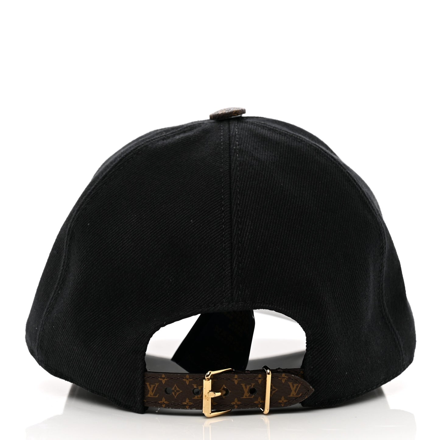 Monogram Cotton Jacquard Embroidered LV Day Cap M Black