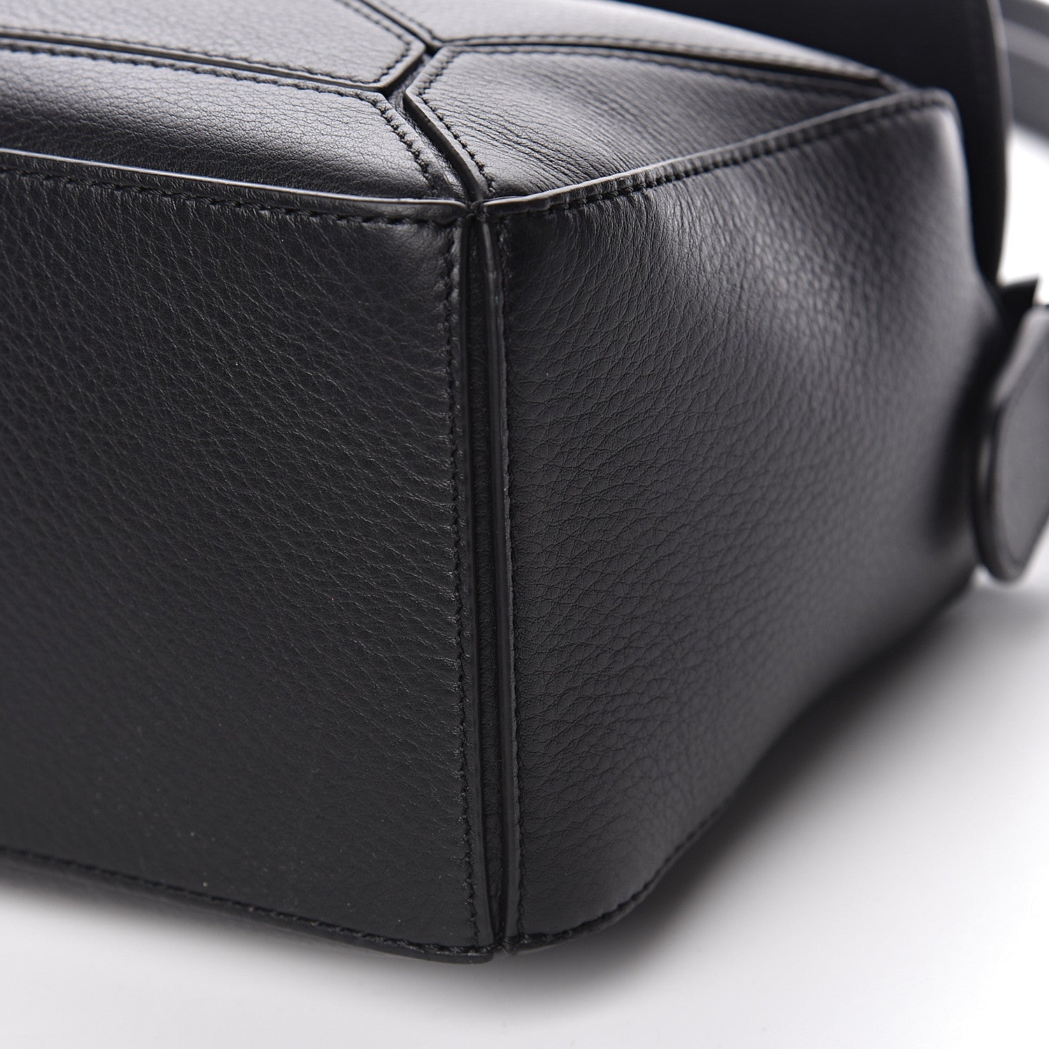 Loewe Calfskin Small Puzzle Bag Black 9 of 9