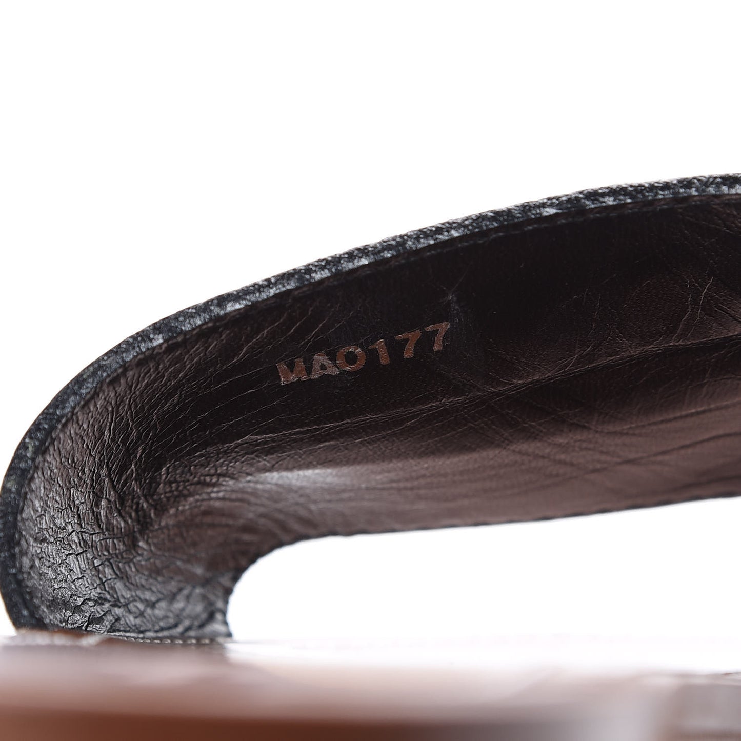 Calfskin Lockit Flat Sandals 40 Black
