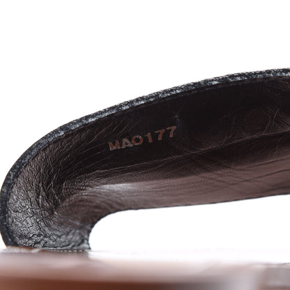 Louis Vuitton Calfskin Lockit Flat Sandals 40 Black 8 of 9