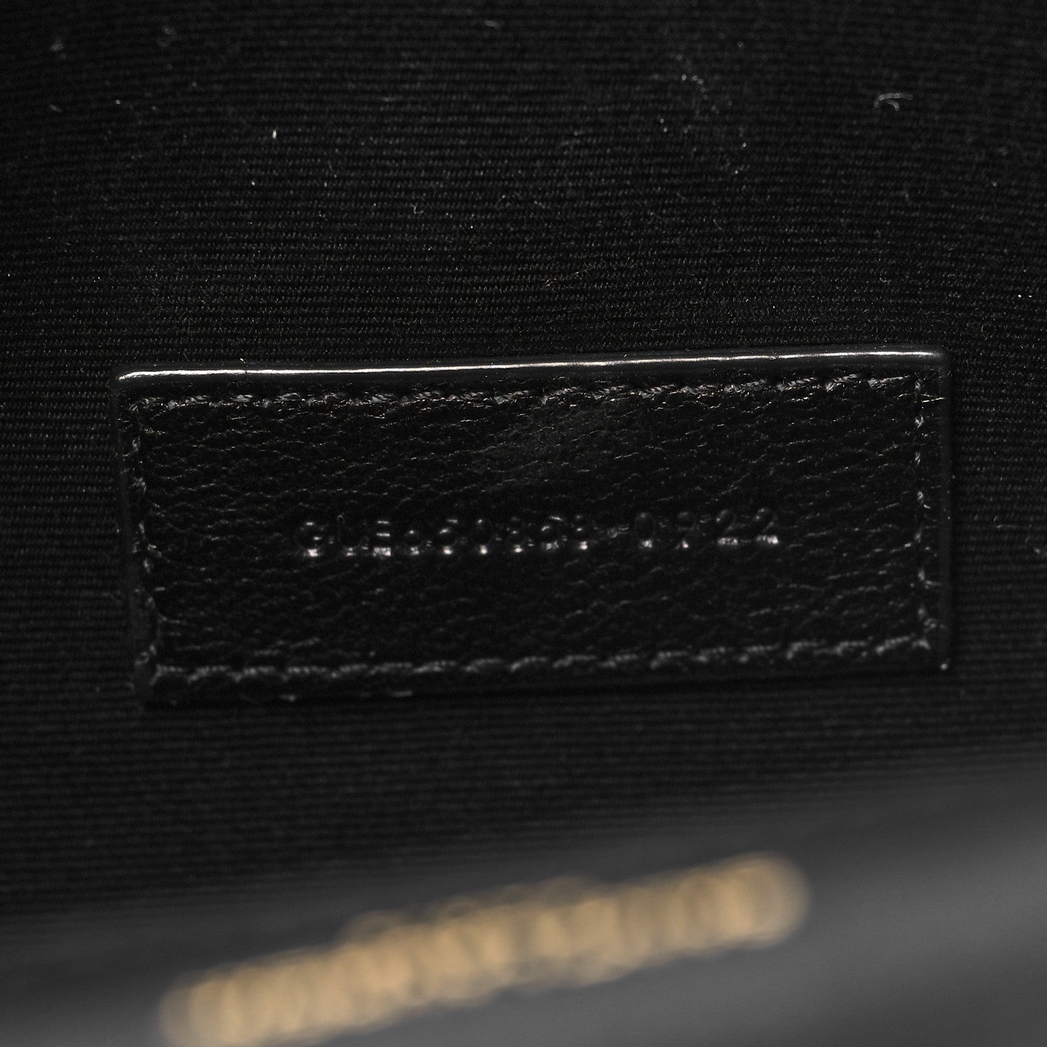 Saint Laurent SAINT LAURENT Calfskin Crocodile Embossed Monogram Cassandre Flap Pouch Black 7 of 11