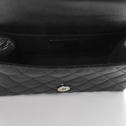 Chanel Grained Calfskin Quilted 2.55 Reissue Flap Belt Bag Clutch Black 7 of 7