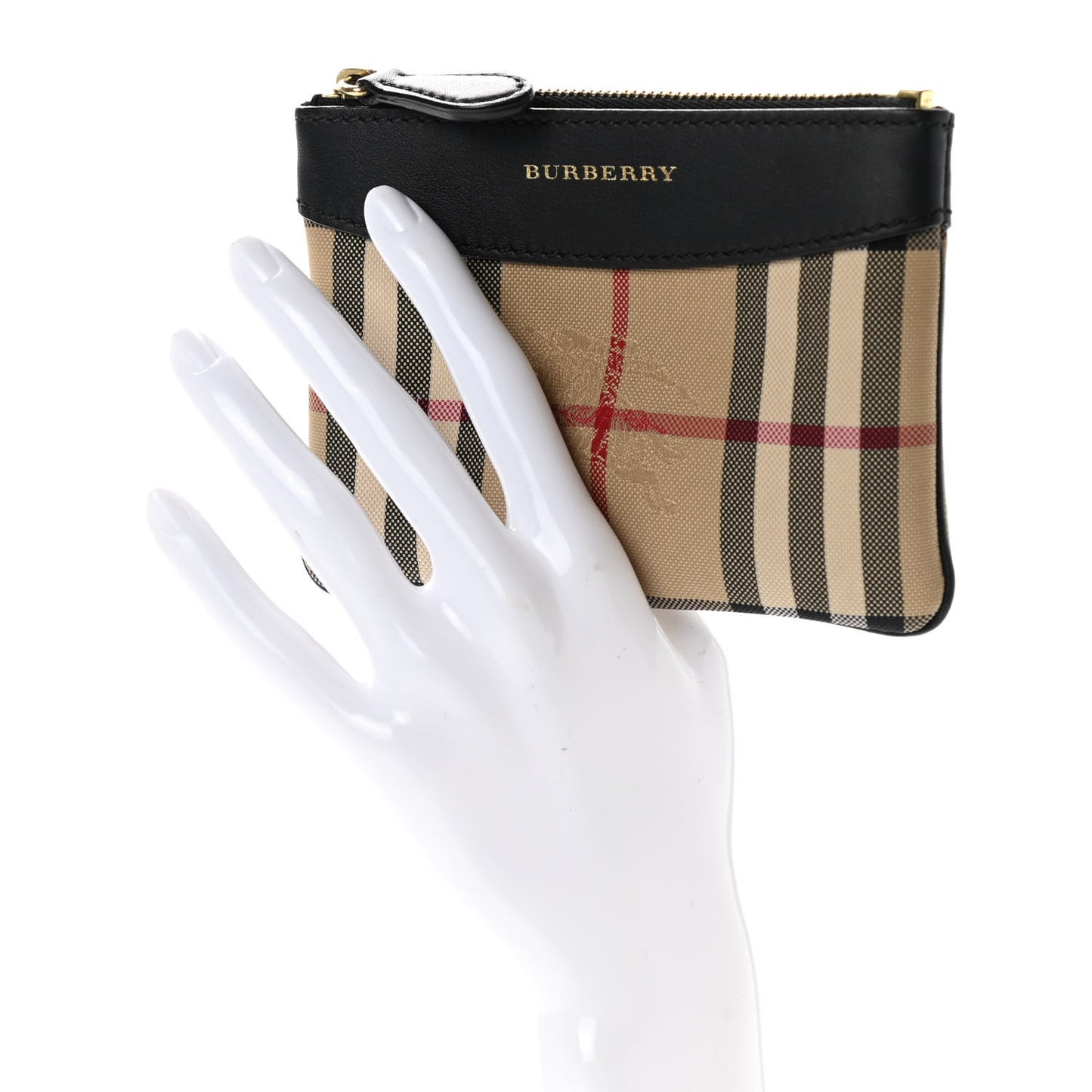 Haymarket Check Zip Pouch Black