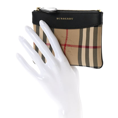 Burberry Haymarket Check Zip Pouch Black 2 of 8