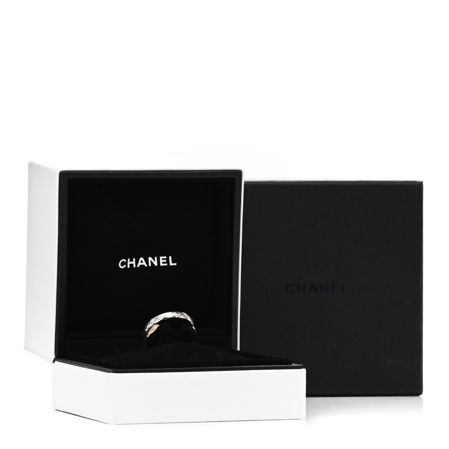 Chanel 18K White Beige Gold Diamond Coco Crush Toi et Moi Ring 53 6.5 4 of 4