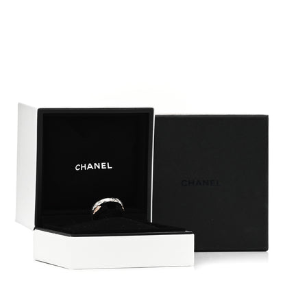 Chanel 18K White Beige Gold Diamond Coco Crush Toi et Moi Ring 53 6.5 4 of 4