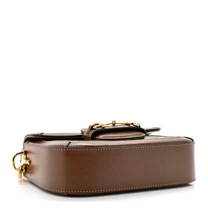 Gucci GG Supreme Monogram Web Mini Horsebit 1955 Shoulder Bag Beige Brown Sugar 4 of 11