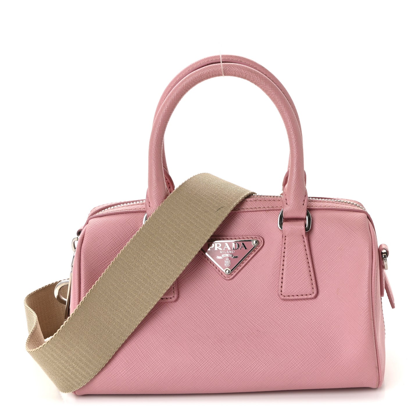Saffiano Lux Top Handle Crossbody Bag Petalo
