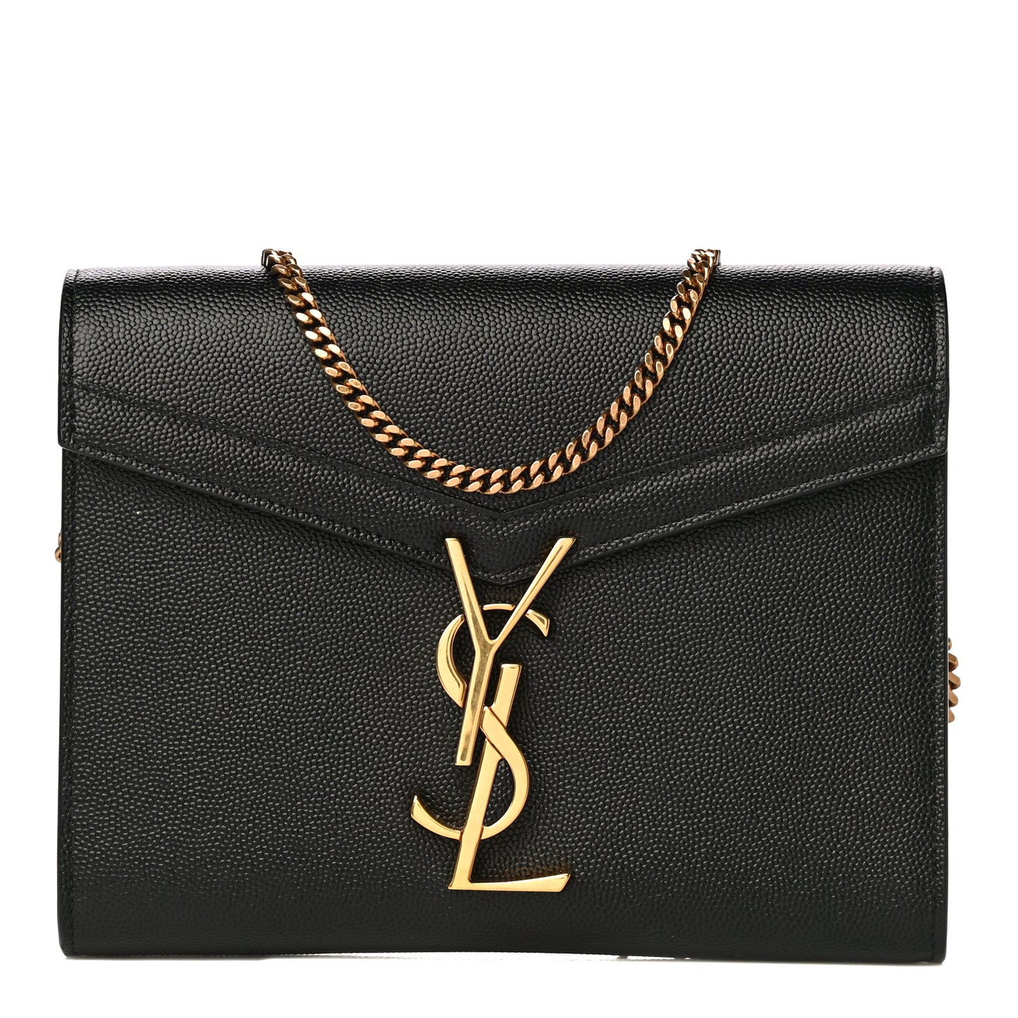 Grain De Poudre Monogram Cassandra Chain Wallet Black