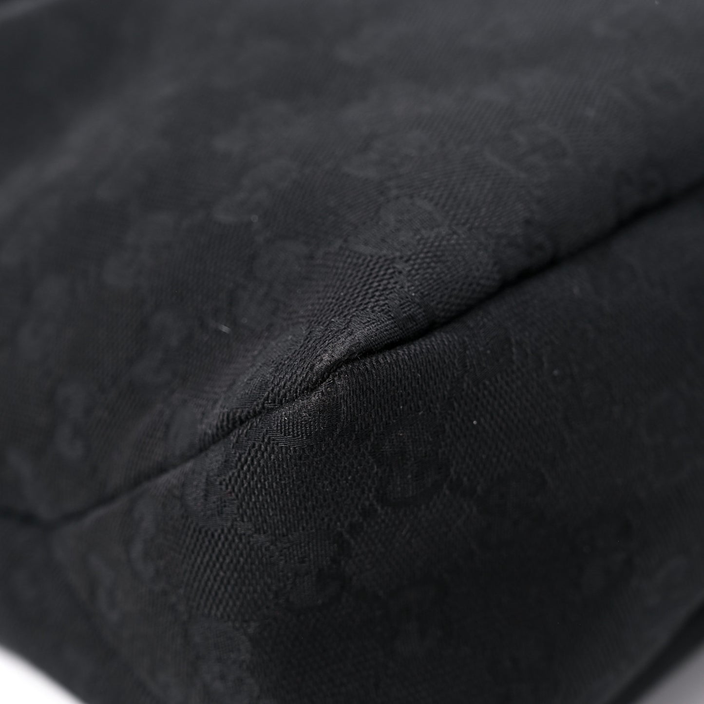 Monogram Medium Horsebit Chain Hobo Black