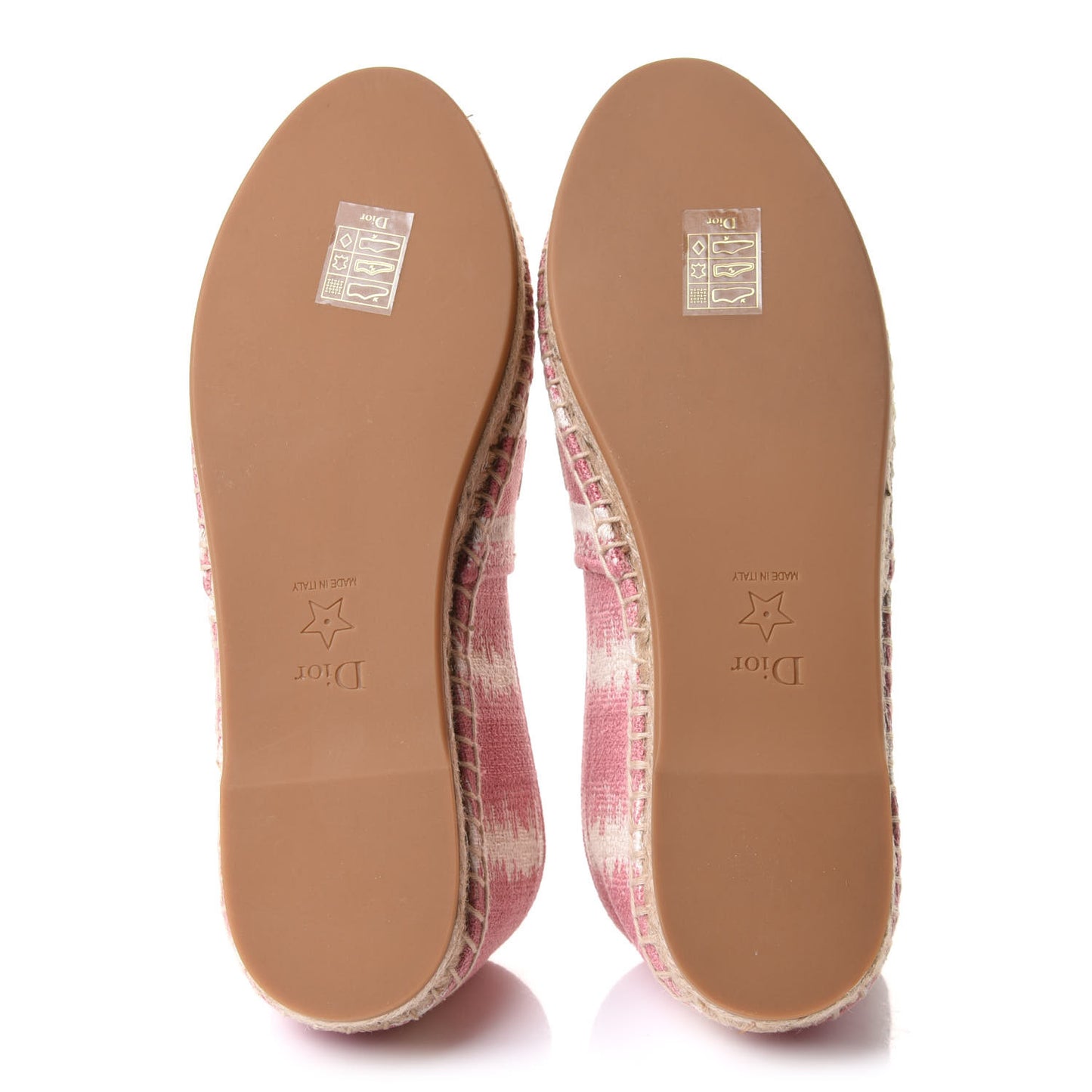 Cotton Embroidered D-Stripes Granville Espadrille 37 Deep Nude