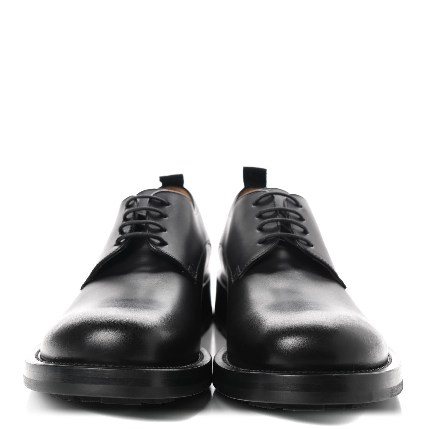 Valentino Garavani Calfskin Mens Derby Roman Stud Loafers 43 Black 2 of 9