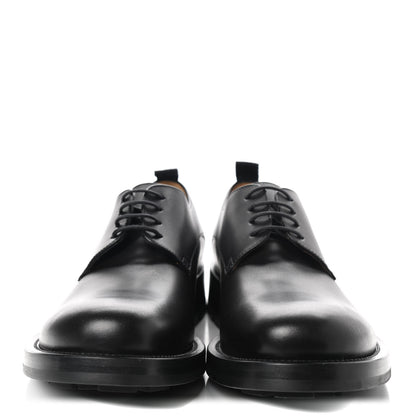 Valentino Garavani Calfskin Mens Derby Roman Stud Loafers 43 Black 2 of 9