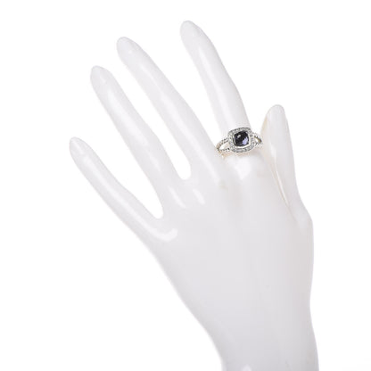 David Yurman Sterling Silver Diamond Black Orchid 7mm Petite Albion Ring 55 7.25 2 of 5