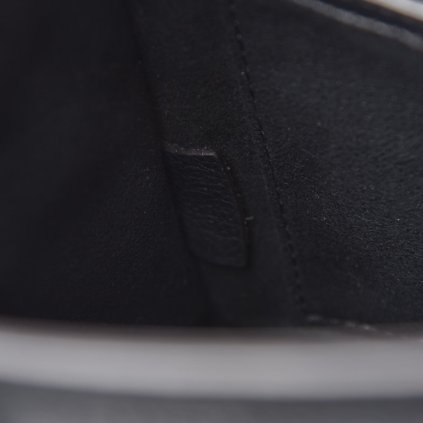 Drummed Calfskin Nano Luggage Black