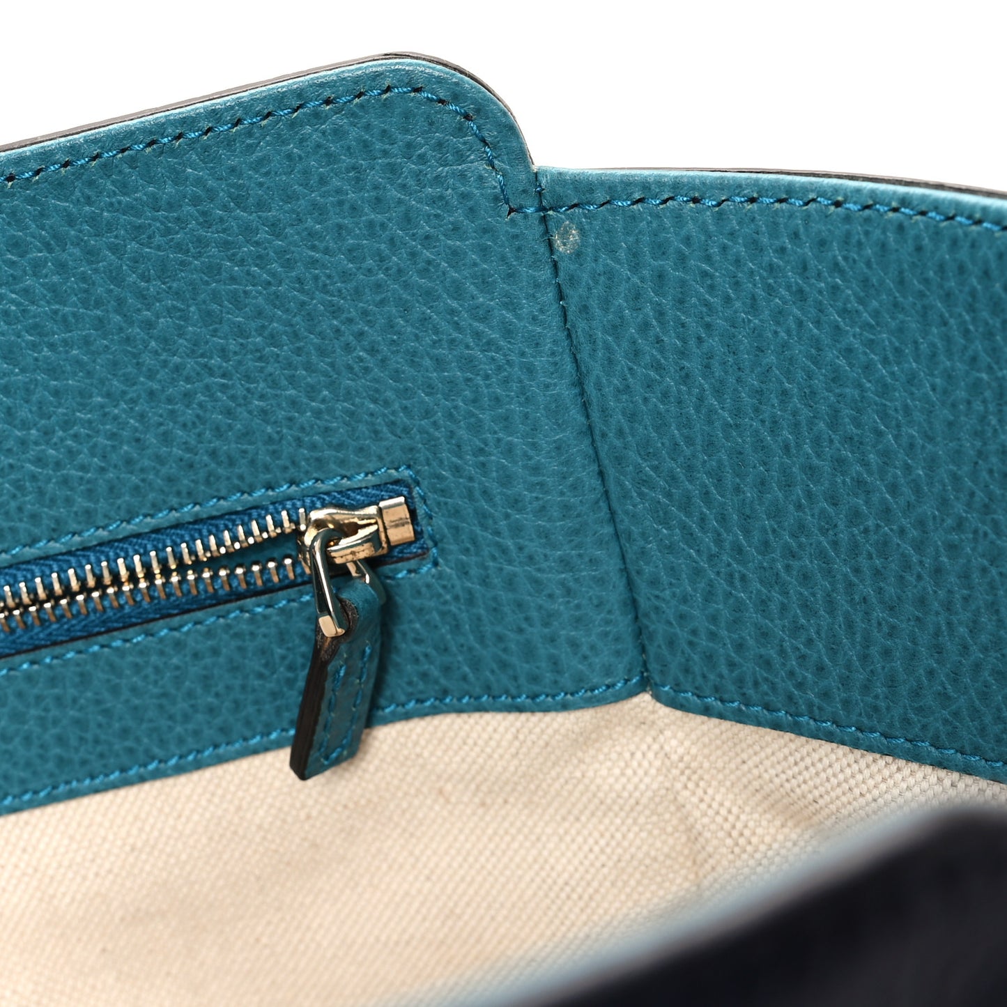 Dollar Calfskin Small Swing Tote Classic Marine Deep Cobalt