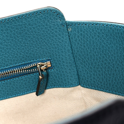 Gucci Dollar Calfskin Small Swing Tote Classic Marine Deep Cobalt 10 of 10