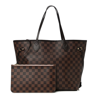 Louis Vuitton Damier Ebene Neo Neverfull MM Rose Ballerine 2 of 11