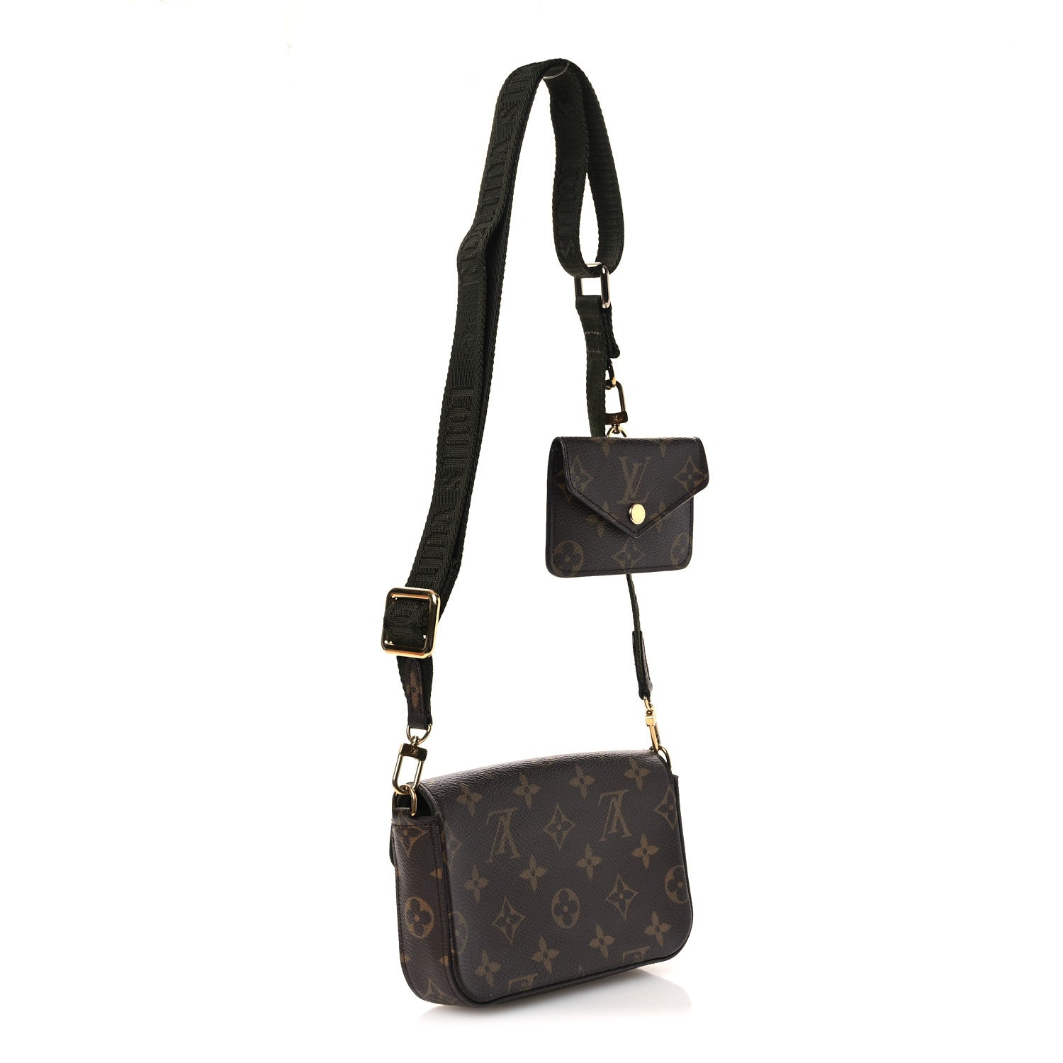 Louis Vuitton Monogram Felicie Strap & Go Kaki 3 of 14