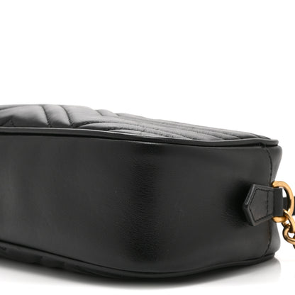 Gucci Calfskin Matelasse Small GG Marmont Chain Shoulder Bag Black 11 of 11