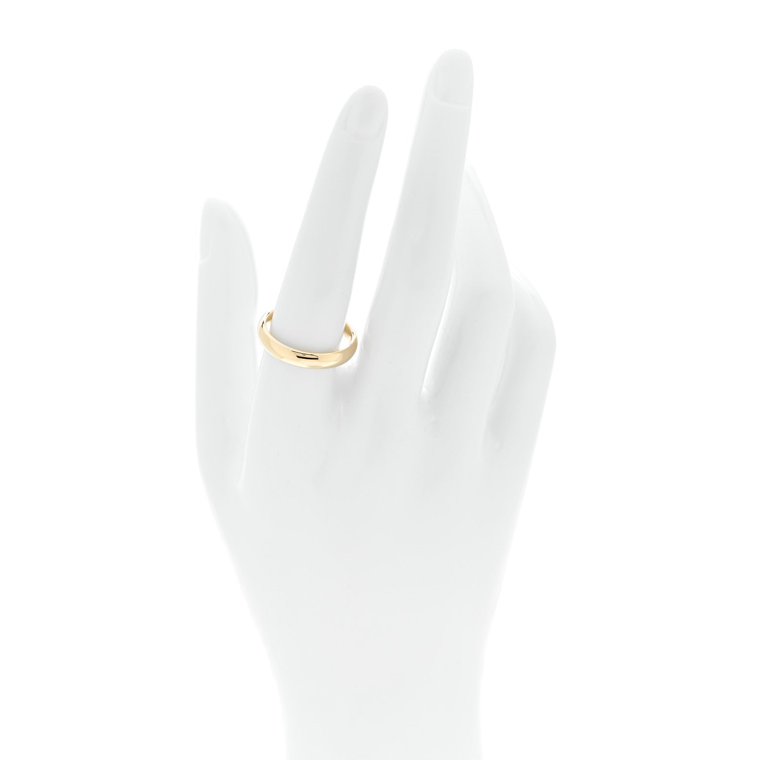 Tiffany 18K Yellow Gold 4mm Forever Wedding Band Ring 58 8.5 2 of 4