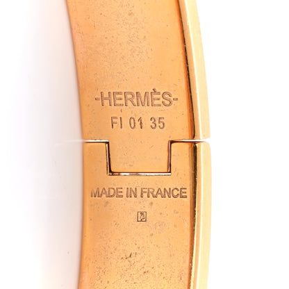 Hermes Enamel Narrow Clic Clac H Bracelet GM Black 4 of 5