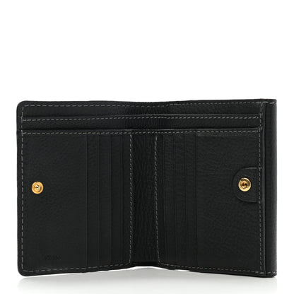 Chloe Grained Calfskin Marcie Square Wallet Black 5 of 8