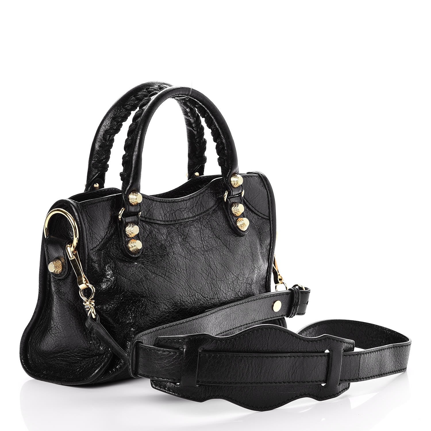 Balenciaga Agneau Giant 12 Gold Hardware Mini City Black 3 of 7