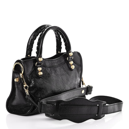 Balenciaga Agneau Giant 12 Gold Hardware Mini City Black 3 of 7