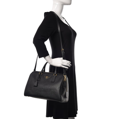 Prada Saffiano Lux Bowler Black 2 of 10