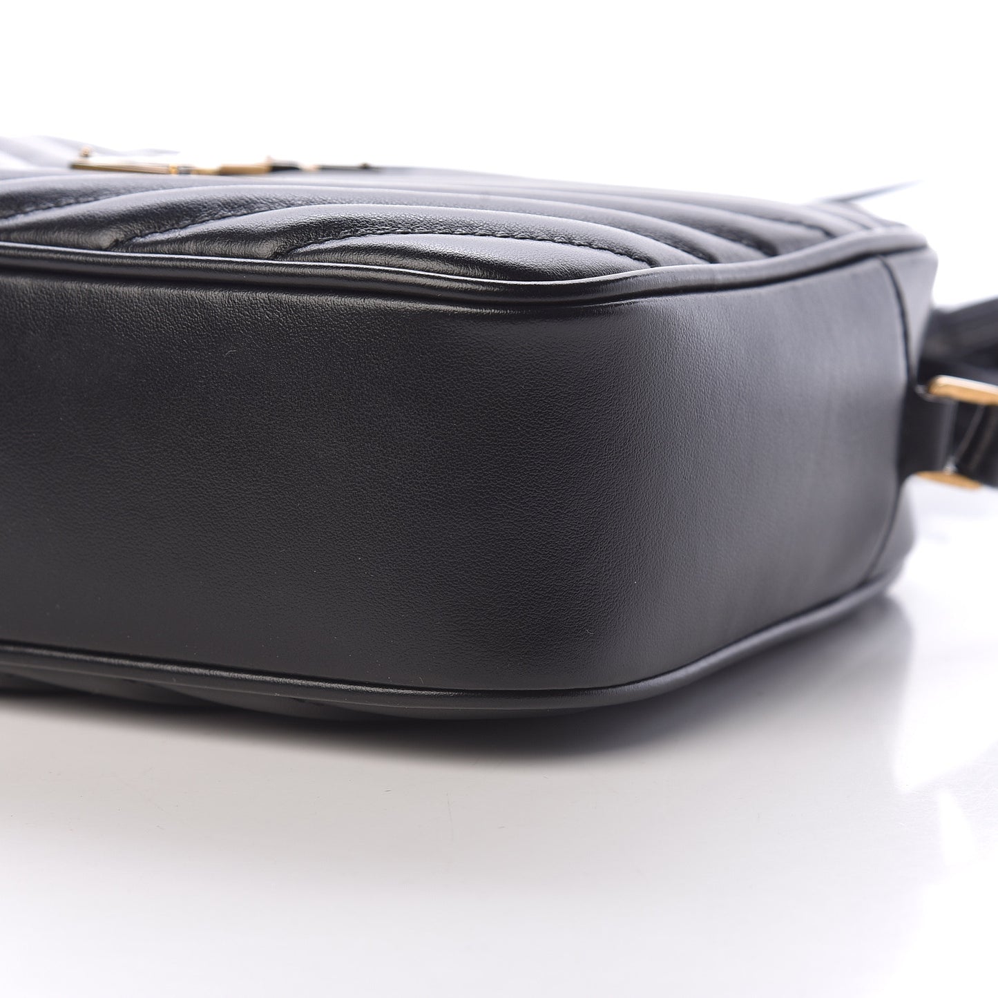Calfskin Matelasse Monogram Lou Camera Bag Black
