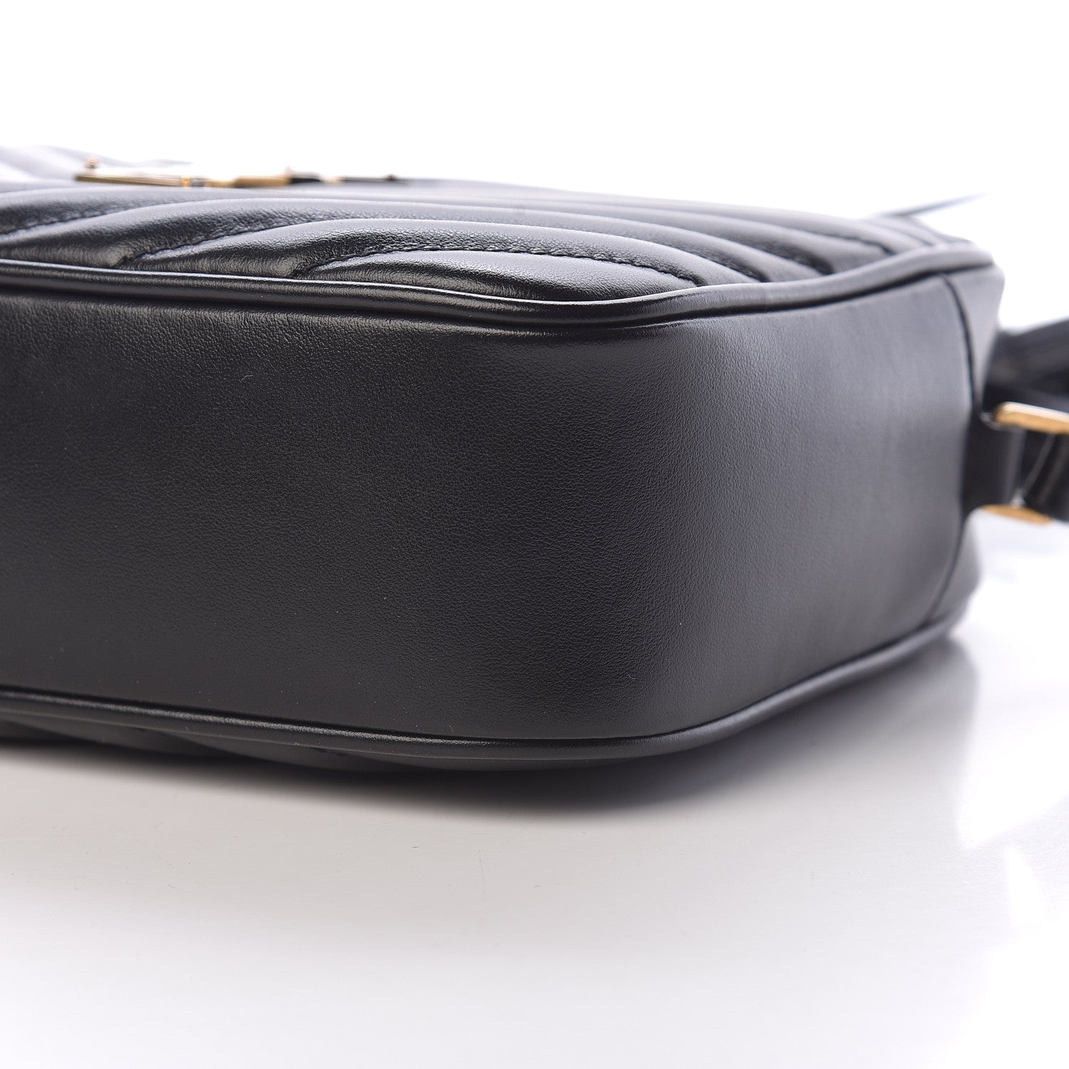 Saint Laurent Calfskin Matelasse Monogram Lou Camera Bag Black 6 of 10