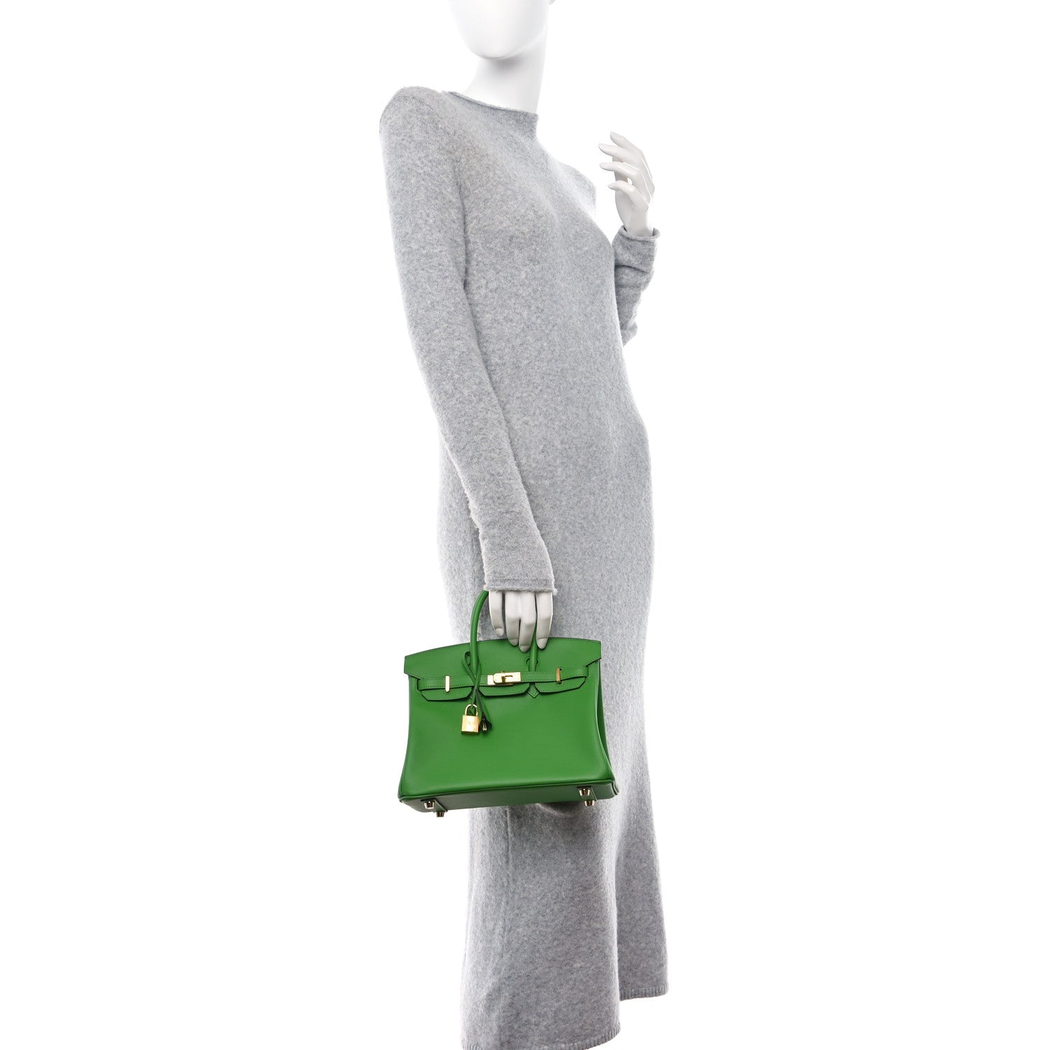 Hermes Swift Birkin 25 Vert Yucca 2 of 13