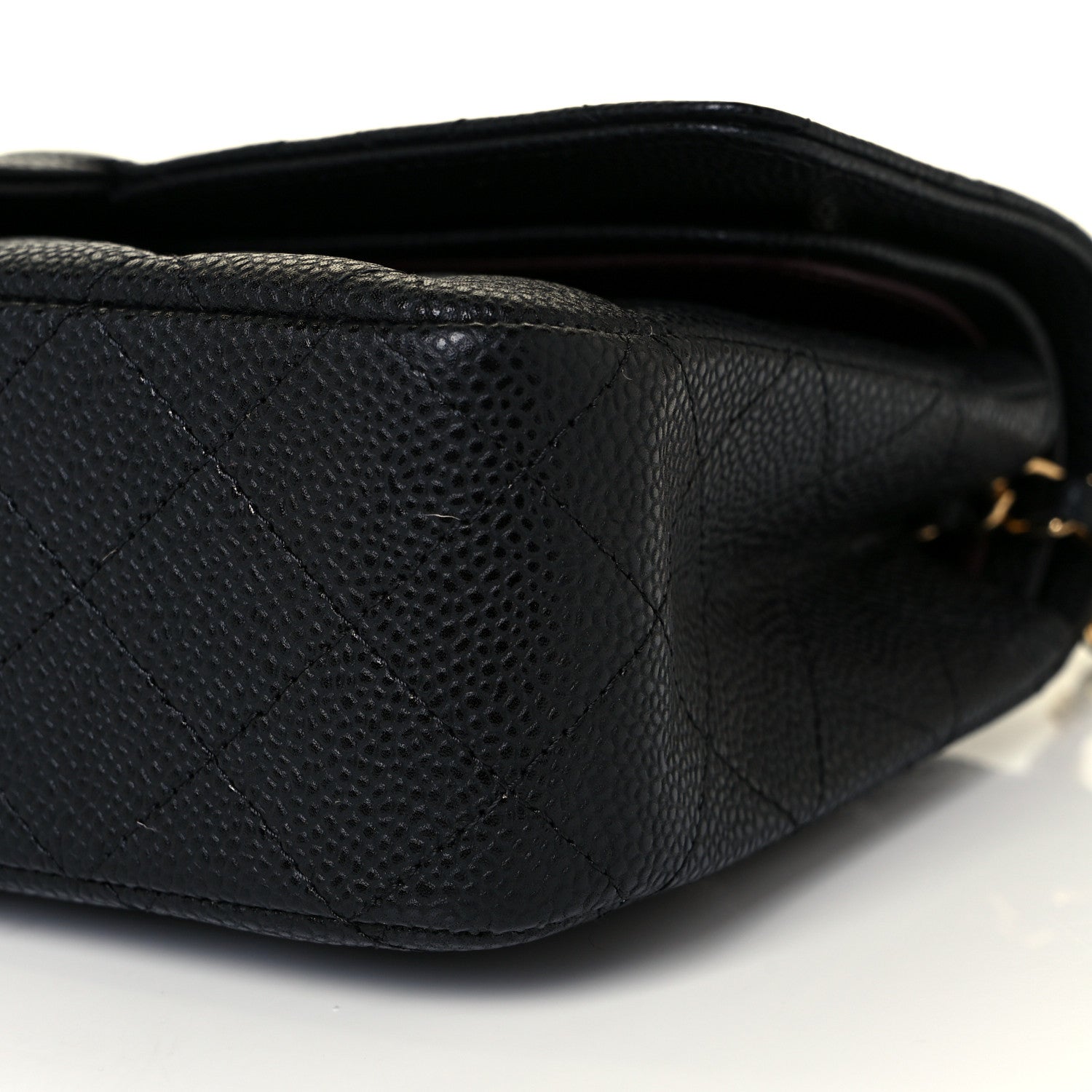 Chanel Caviar Quilted Medium Double Flap Black 17 of 19