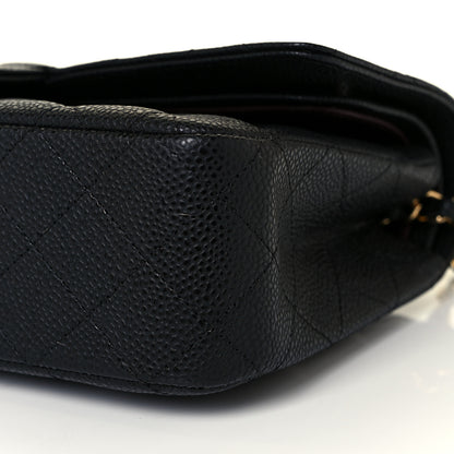 Chanel Caviar Quilted Medium Double Flap Black 17 of 19