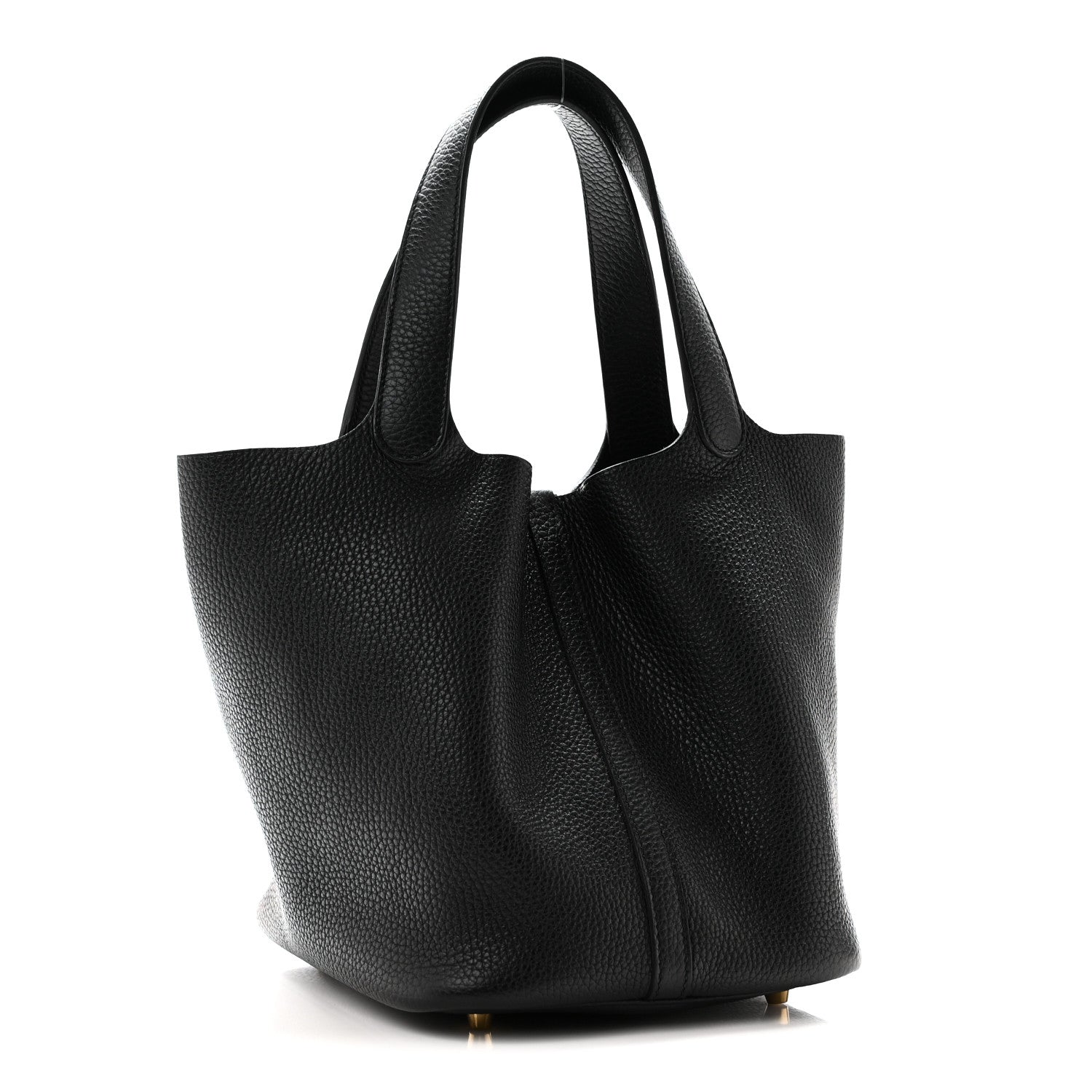 Hermes Taurillon Clemence Picotin Lock 22 MM Black 3 of 10