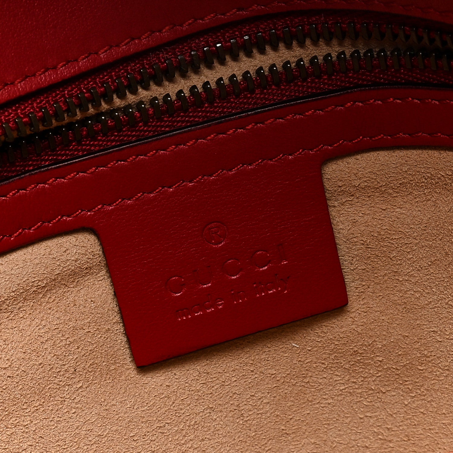 Gucci Calfskin Matelasse Small GG Marmont Shoulder Bag Hibiscus Red 6 of 9