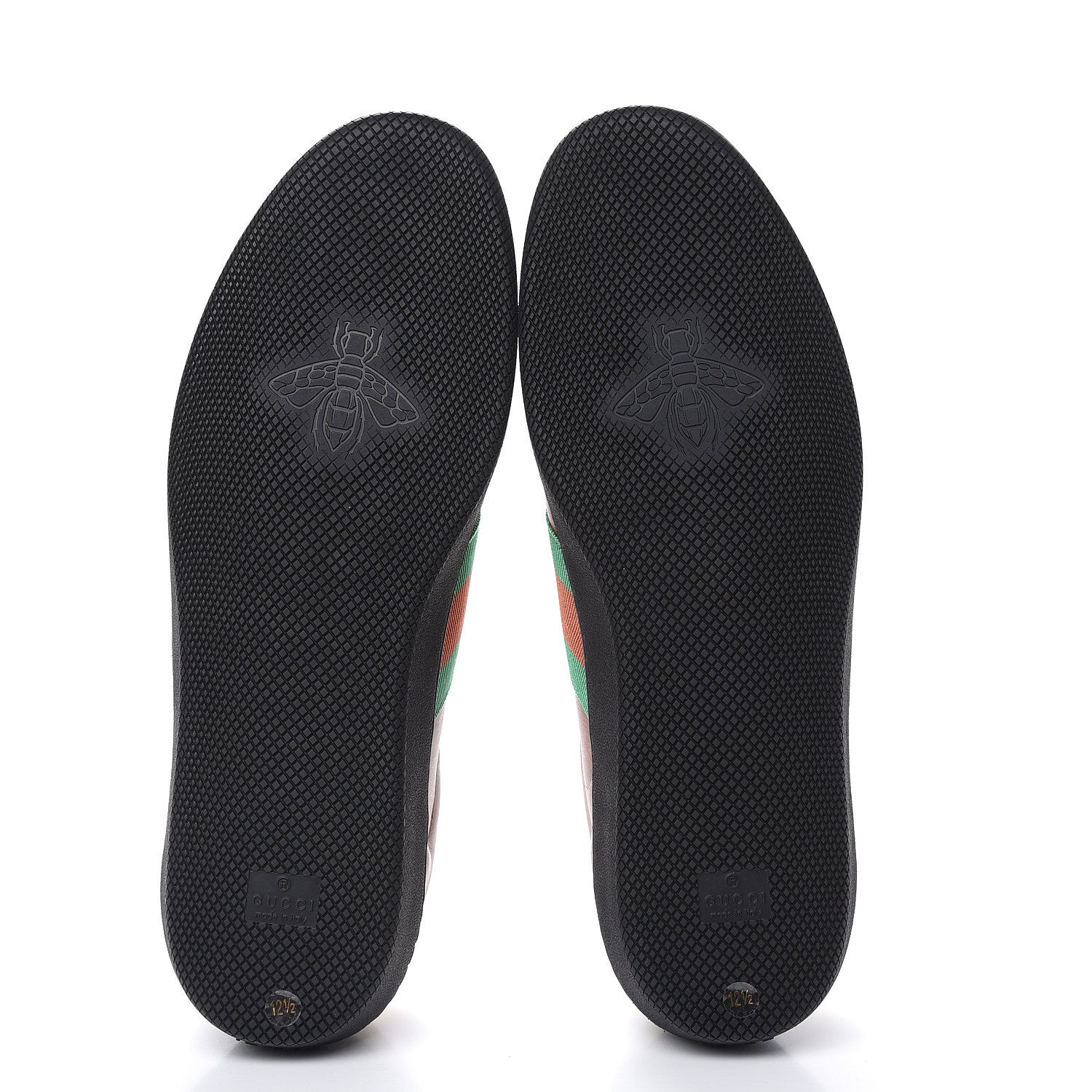 Gucci X DAPPER DAN Calfskin Suede GG Micro Monogram Mens G74 Sneakers 12.5 Black Cuir Burro 5 of 9