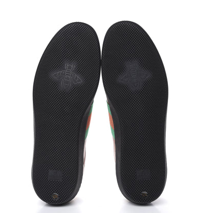 Gucci X DAPPER DAN Calfskin Suede GG Micro Monogram Mens G74 Sneakers 12.5 Black Cuir Burro 5 of 9
