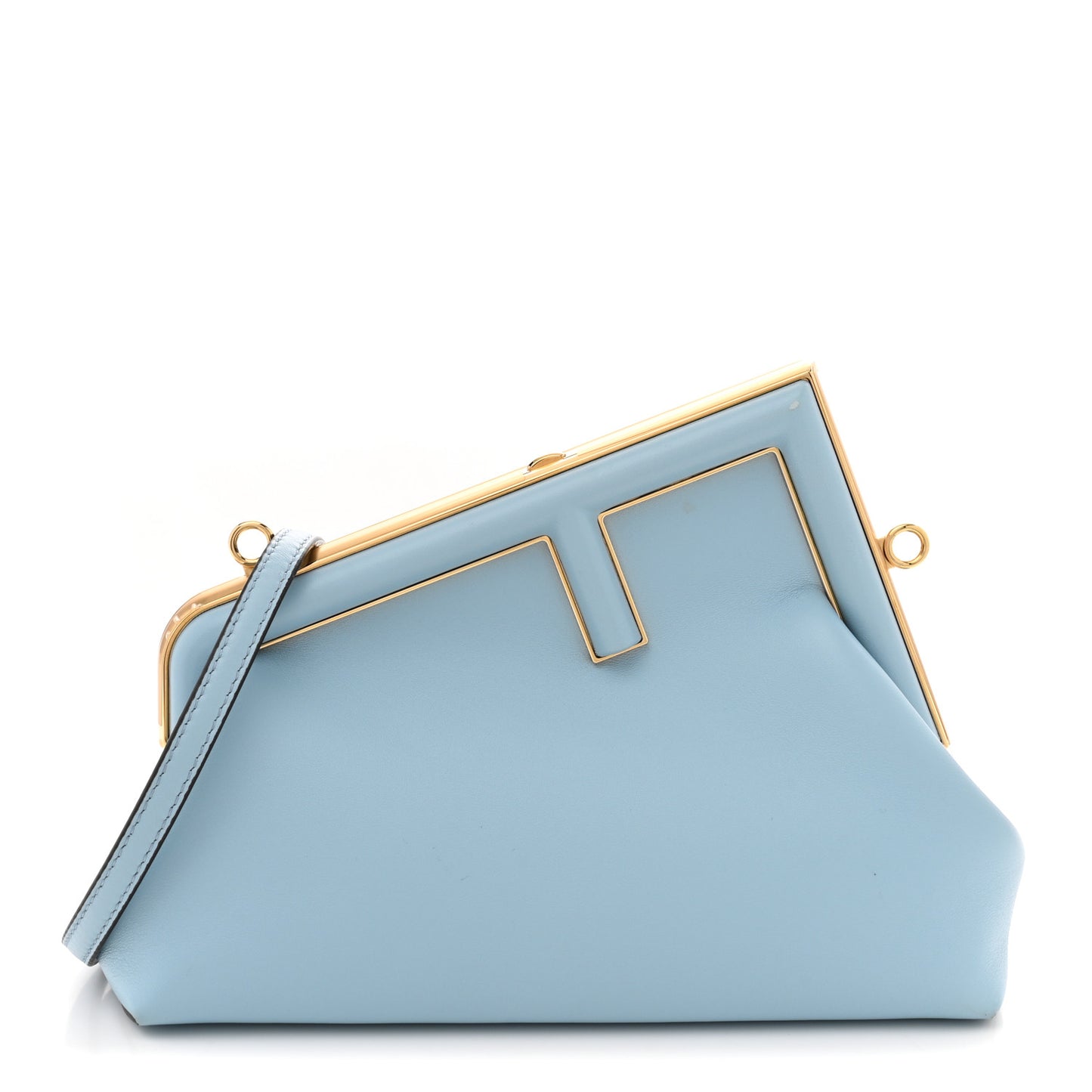 Shiny Nappa Small Fendi First Azzurro Baby