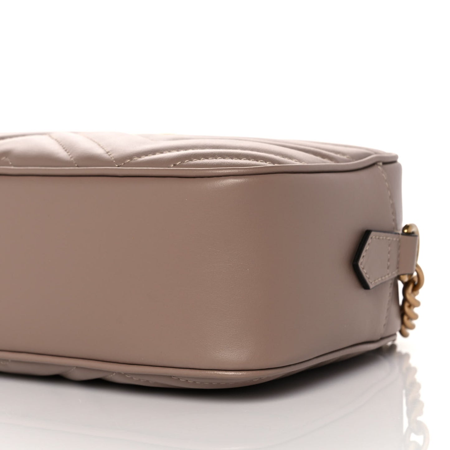 Calfskin Matelasse Small GG Marmont Chain Shoulder Bag Porcelain Rose