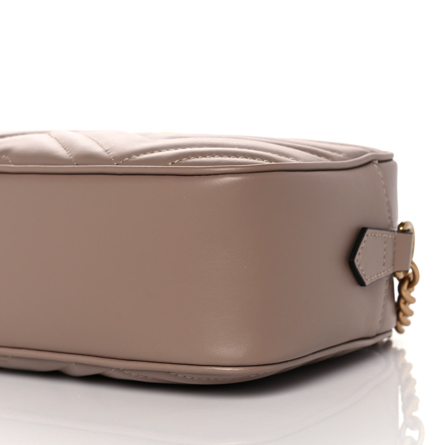 Gucci Calfskin Matelasse Small GG Marmont Chain Shoulder Bag Porcelain Rose 9 of 9