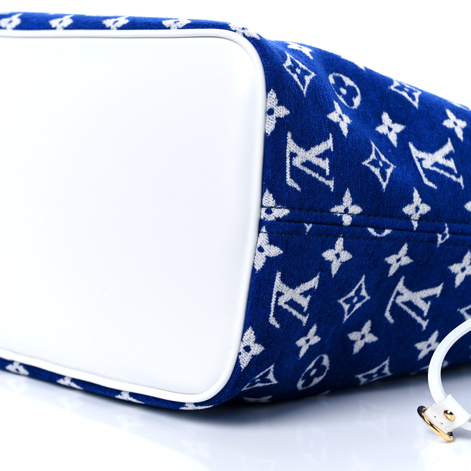 Louis Vuitton Jacquard Velvet Monogram LV Match Neverfull MM Bleu 8 of 10