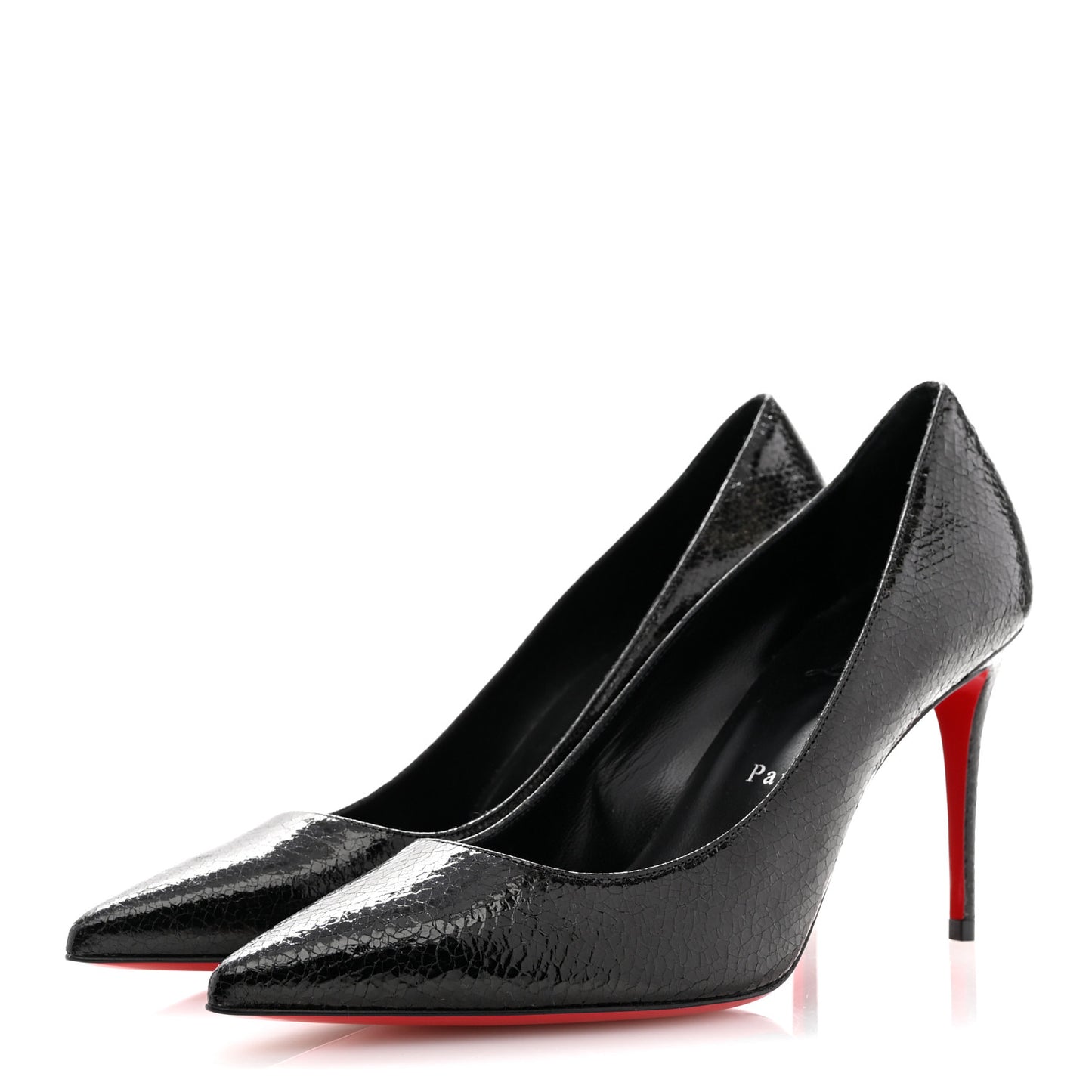 Laminated Calfskin Specchio So Kate 85 Pumps 39 Black