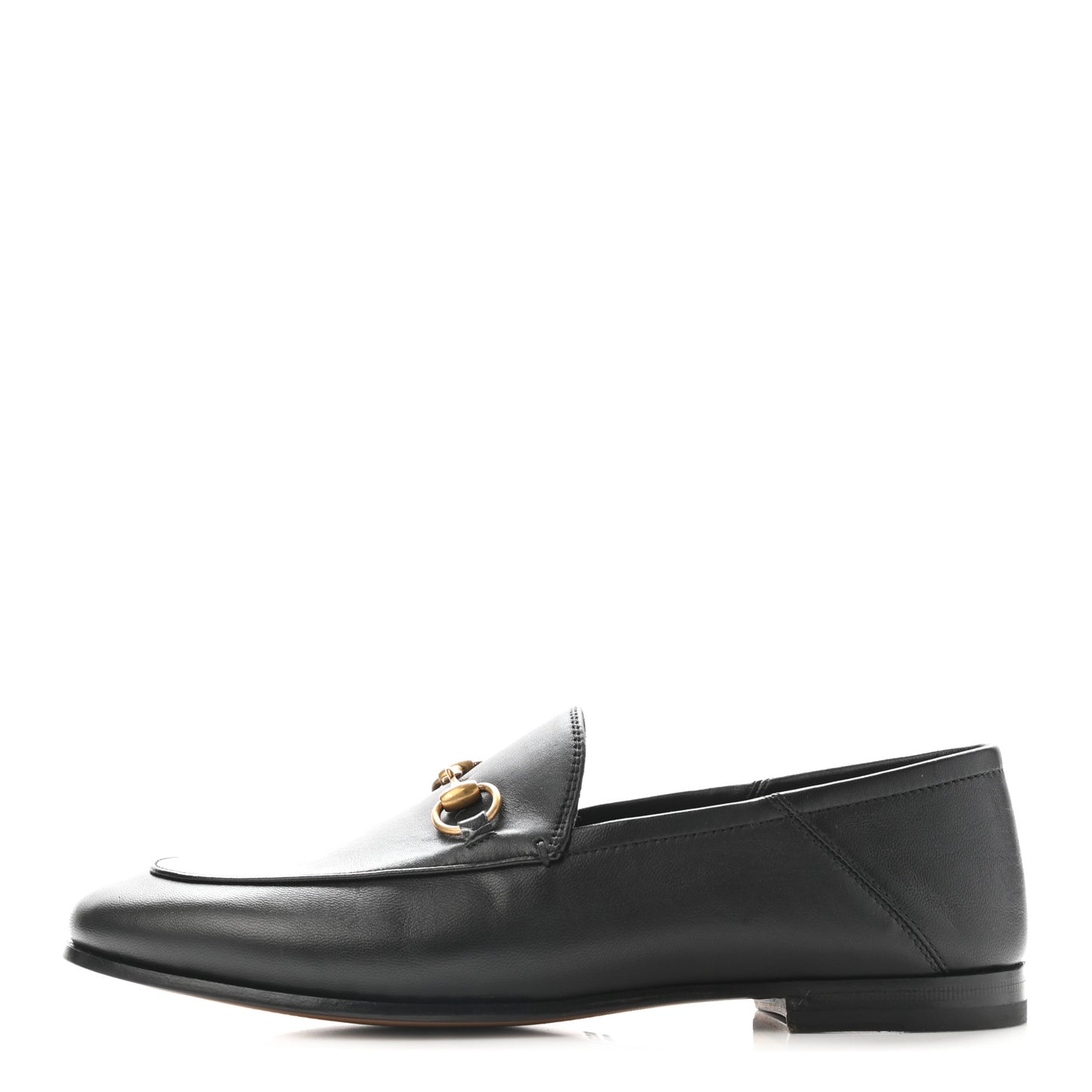 Lambskin Womens Brixton Horsebit Loafers 37 Black
