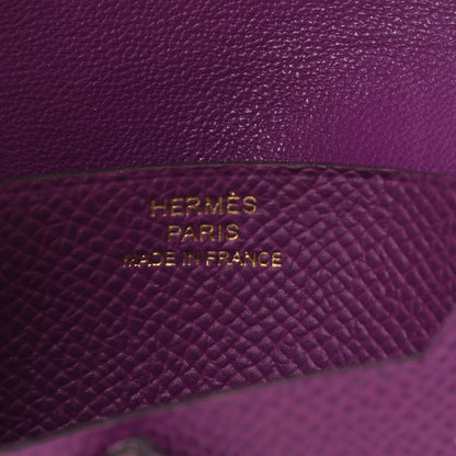 Hermes Epsom Bearn Card Holder Wallet Anemone 7 of 15