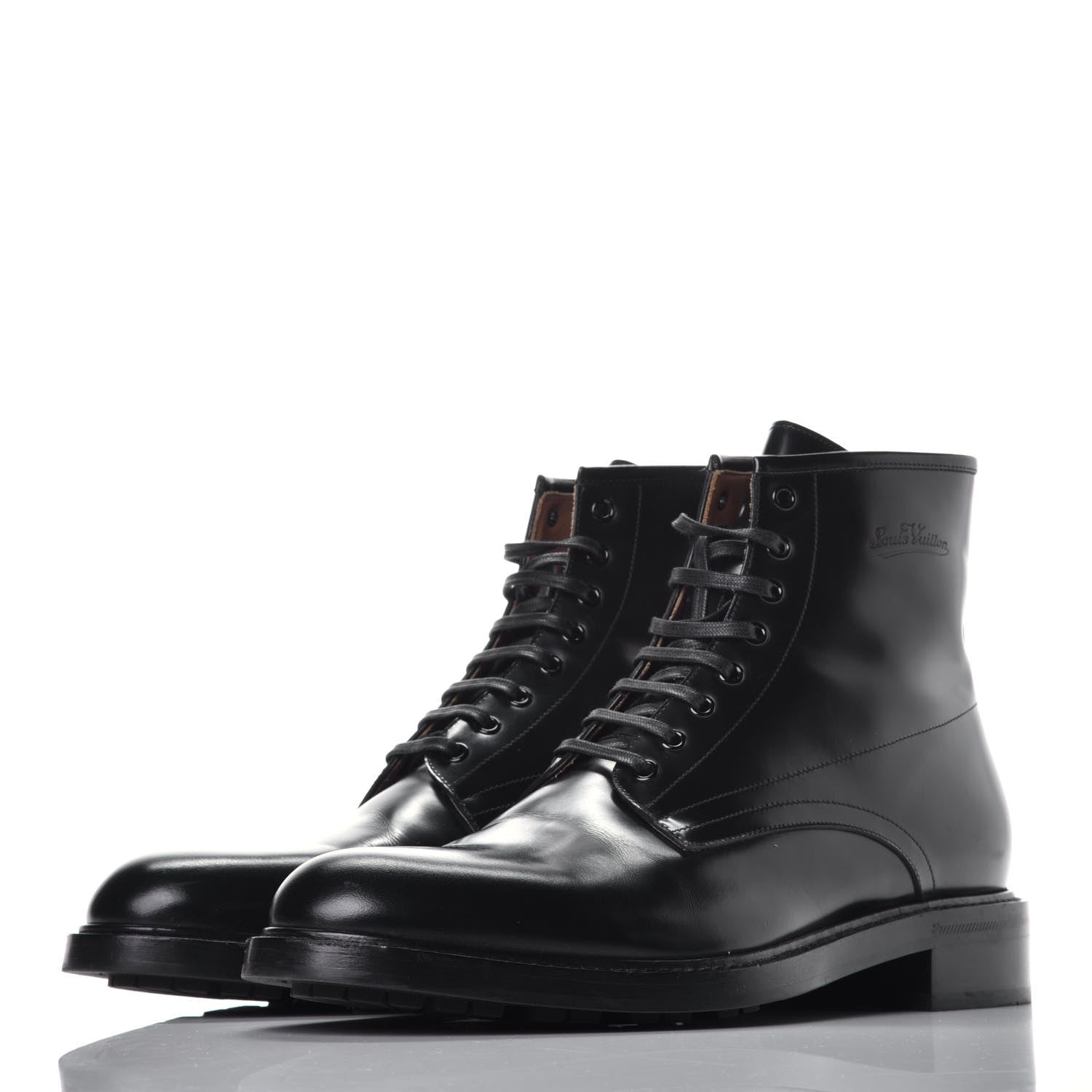 Louis Vuitton Calfskin Voltaire Ankle Boots 9 Black 3 of 8