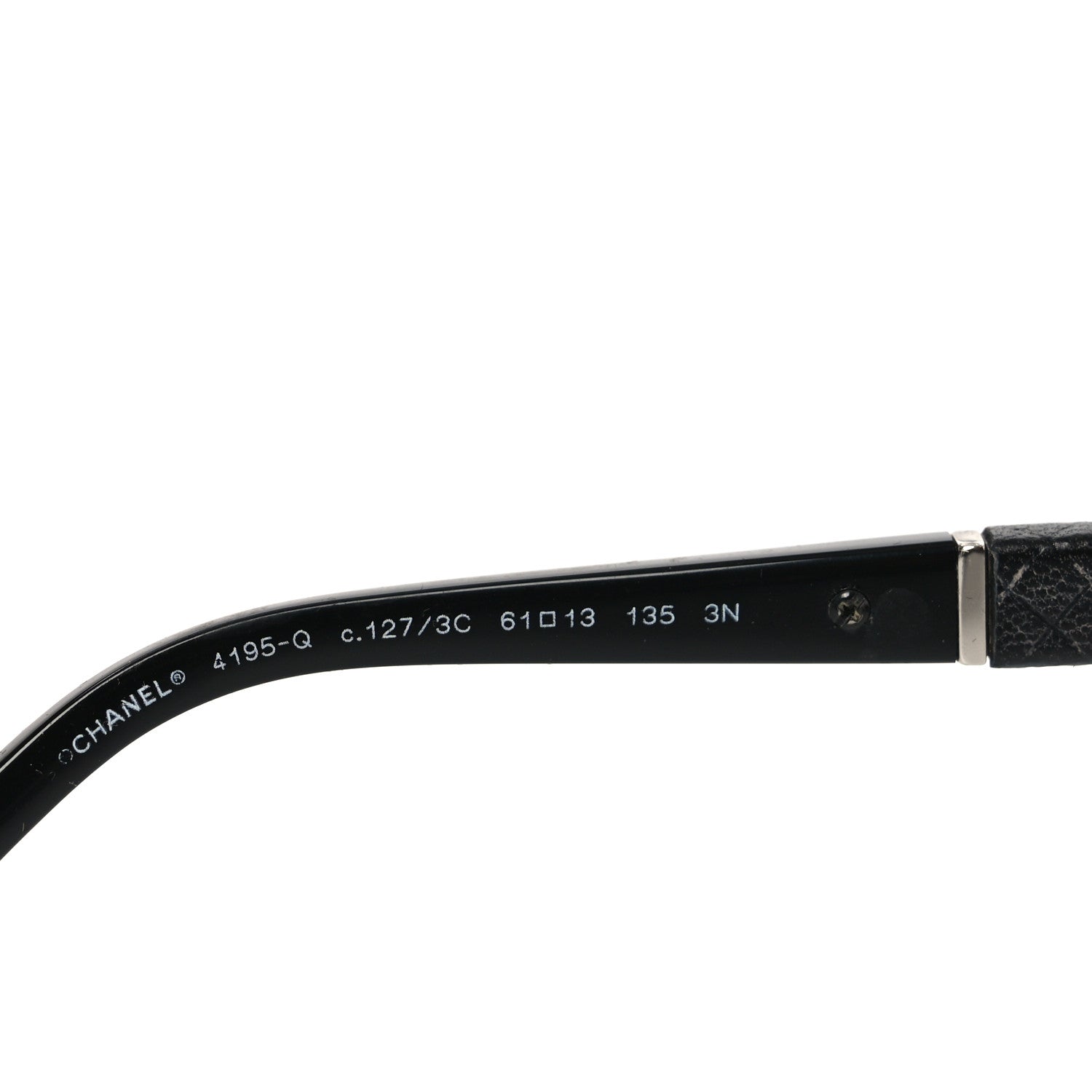 Chanel Lambskin Quilted CC 4195-Q Sunglasses Silver 5 of 7
