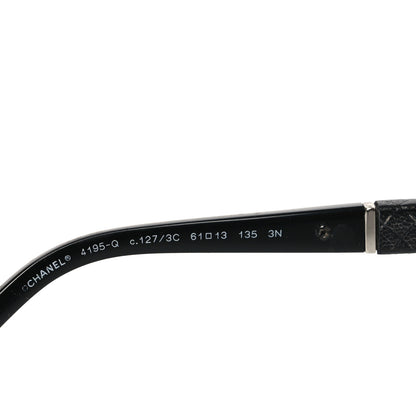 Chanel Lambskin Quilted CC 4195-Q Sunglasses Silver 5 of 7