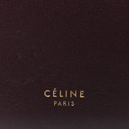 Celine Smooth Calfskin Clasp Large Wallet On Chain Bordeaux 6 of 11